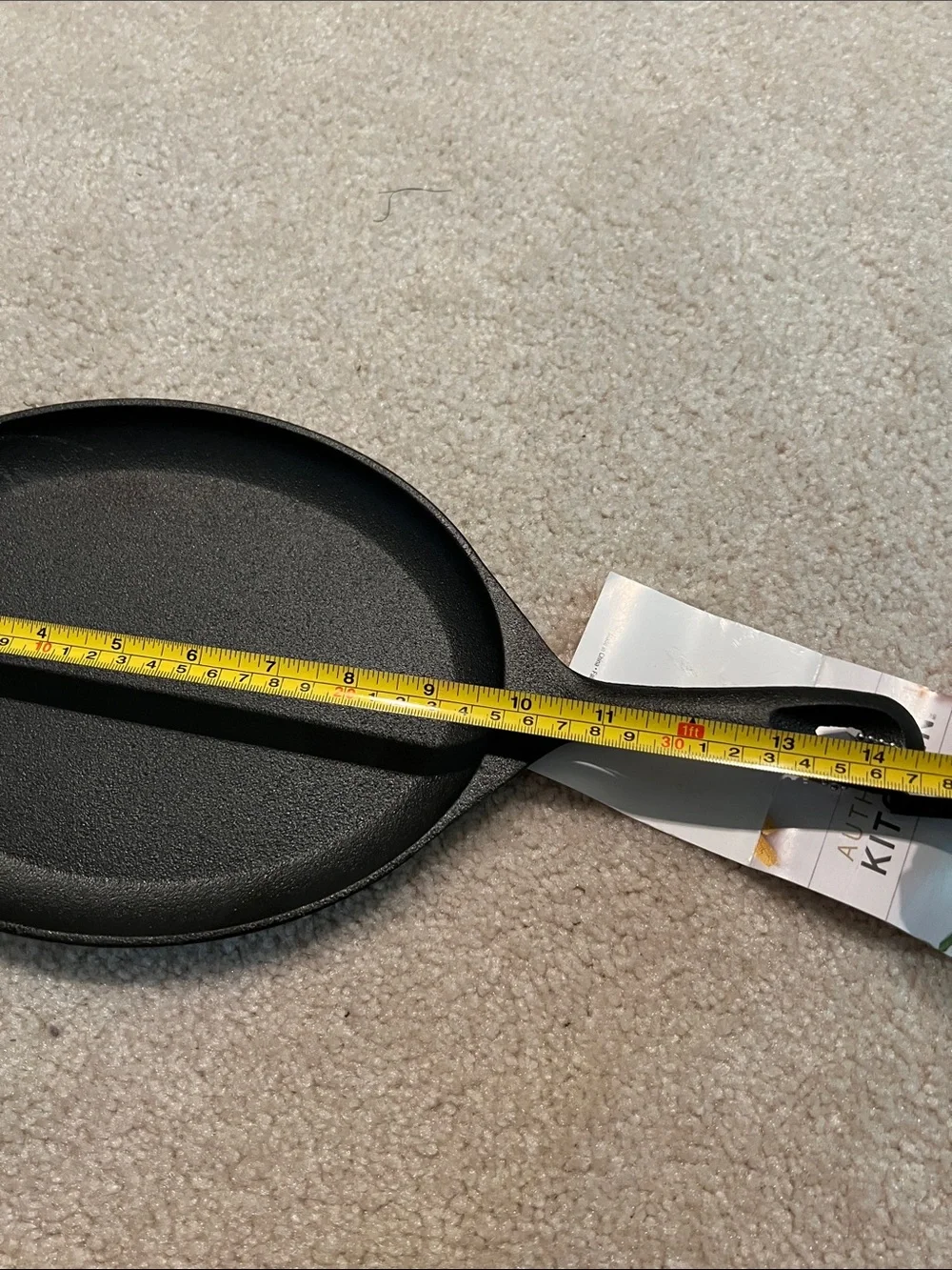 Black Cast Iron Fajita Pan- NWT